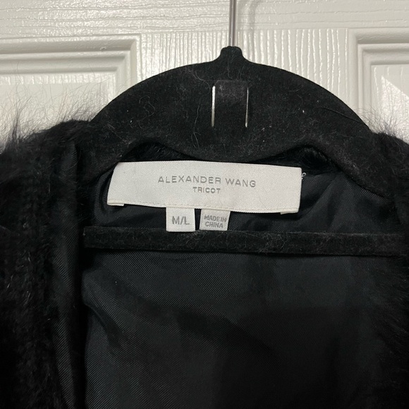 Alexander Wang fur cape jacket size medium/large angora - Picture 3 of 5